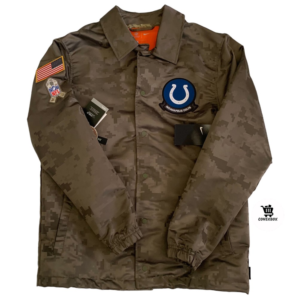 Chaqueta ligera de la NFL Nike para hombre talla M Indianapolis Colts Salute To Service