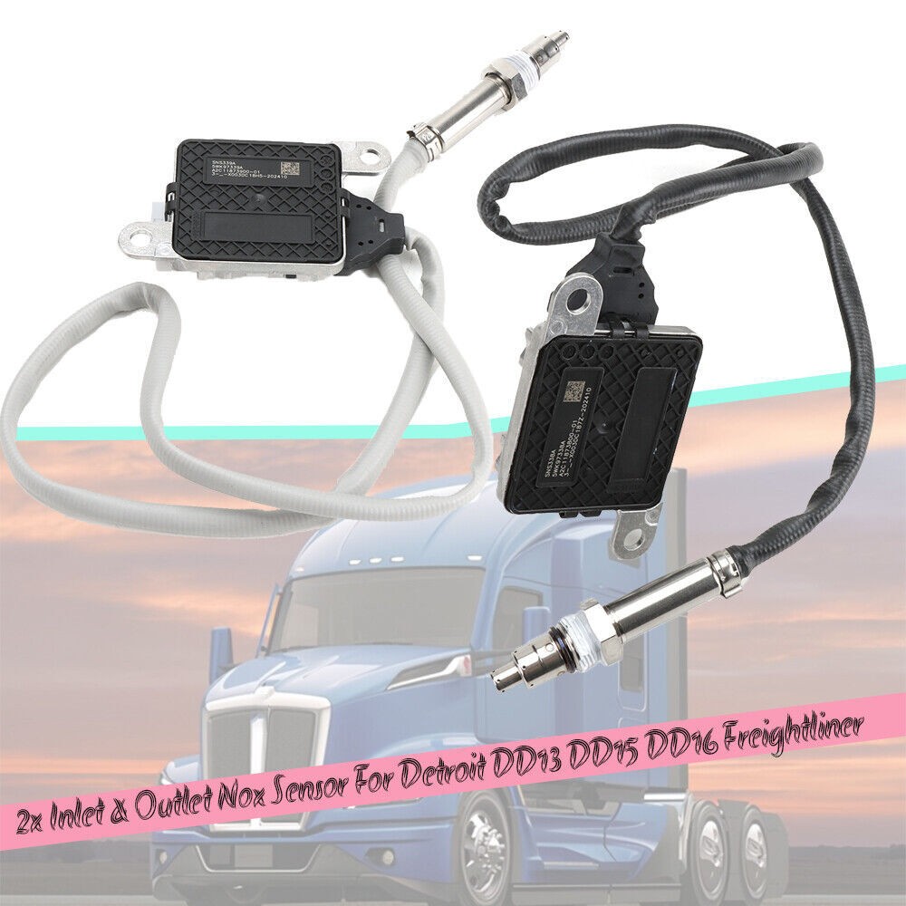 2*Inlet & Outlet Nox Sensor For Detroit DD13 DD15 DD16 Freightliner A0101532328