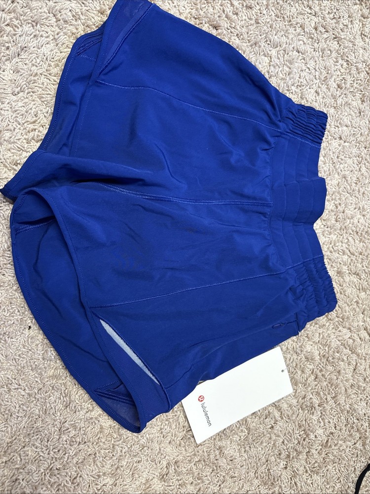 Lululemon Women's Hotty-Hot Shorts, Size 2, 4-inch, Lined Dark Blue LW7DCNS-DSBU