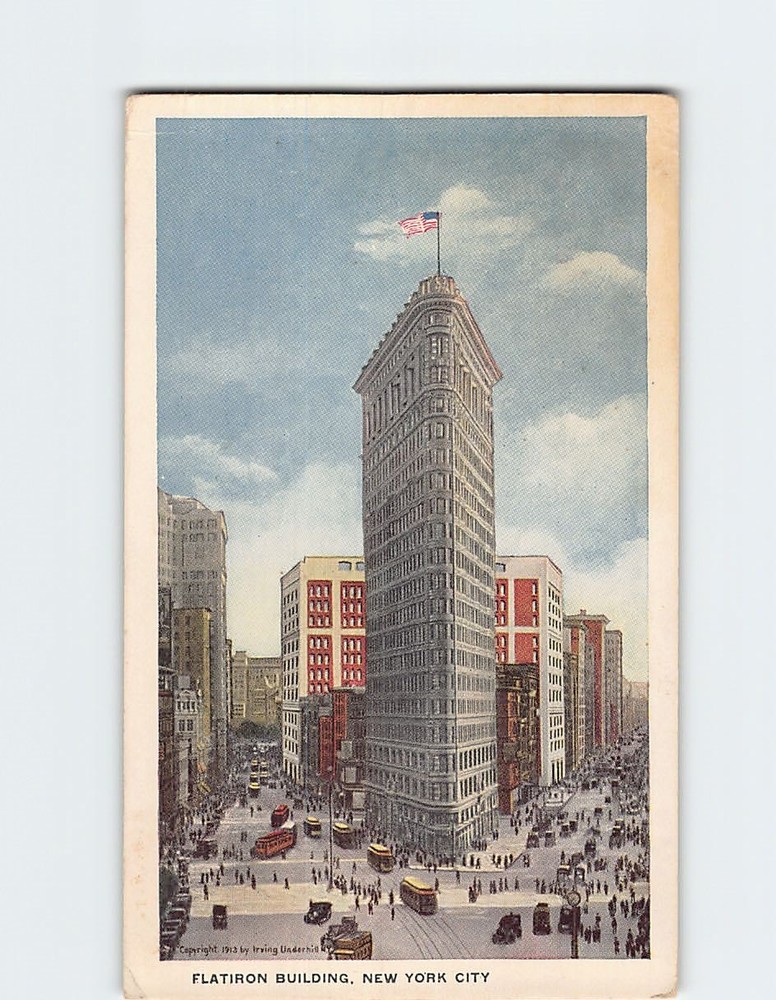 Postcard Flatiron Building NYC New York City USA North America