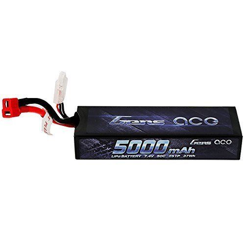 Gens ace 5000mAh 7.4V 50C 2S Lipo Battery FOR TRAXXAS SCTE REDCAT TURNIGY LOSI-image