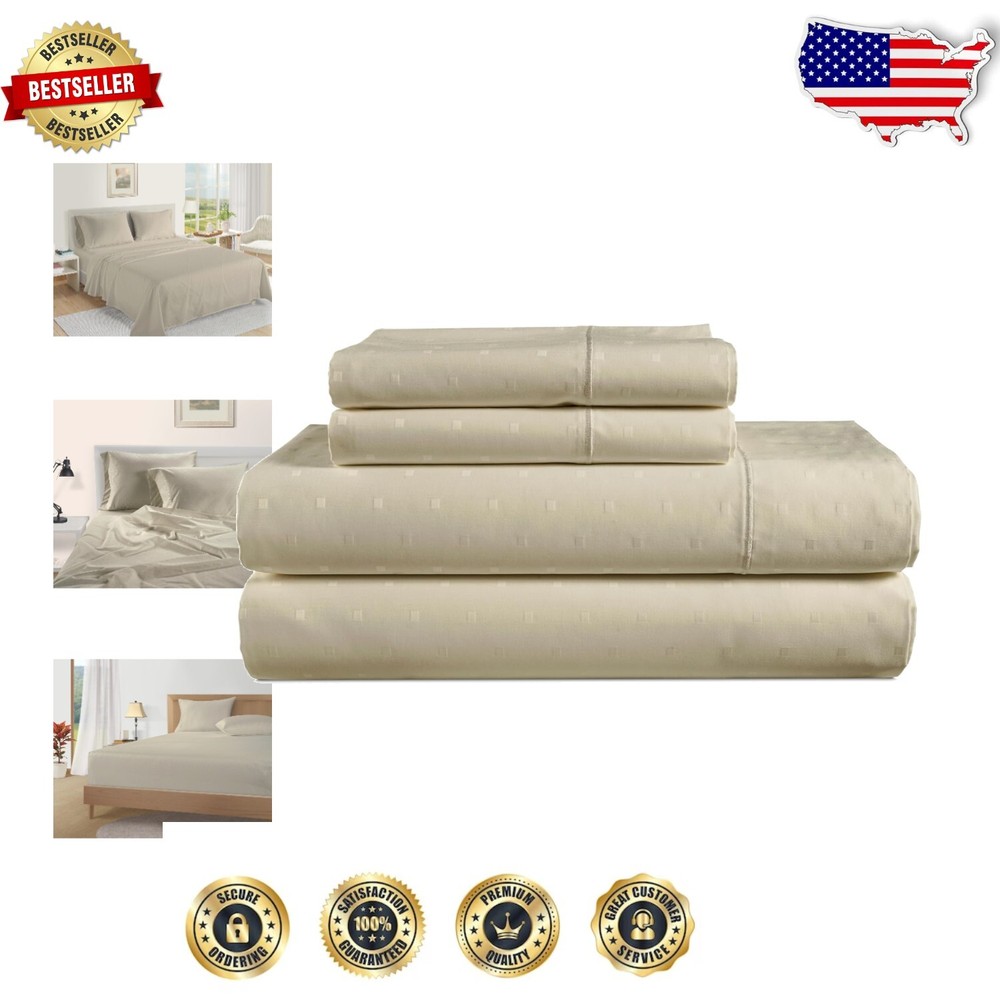 Silky Soft Egyptian Cotton Twin Sheets - 1000 Thread Count 3-Piece Comfort Set