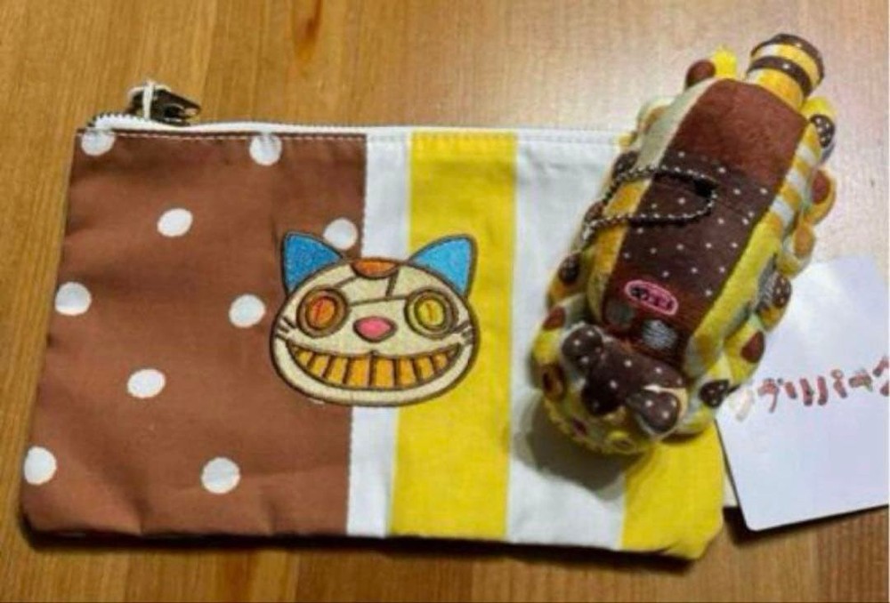 Ghibli Park Totoro Neko Bus Pouch Keychain Set 2 Piece Limited Stock