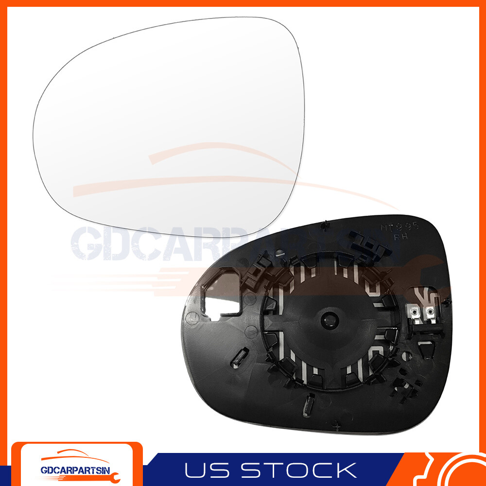 Mirror Glasses Set Pair w/ Plate Fits 2016-19 FIAT 500X(5F) of Left&Right Side