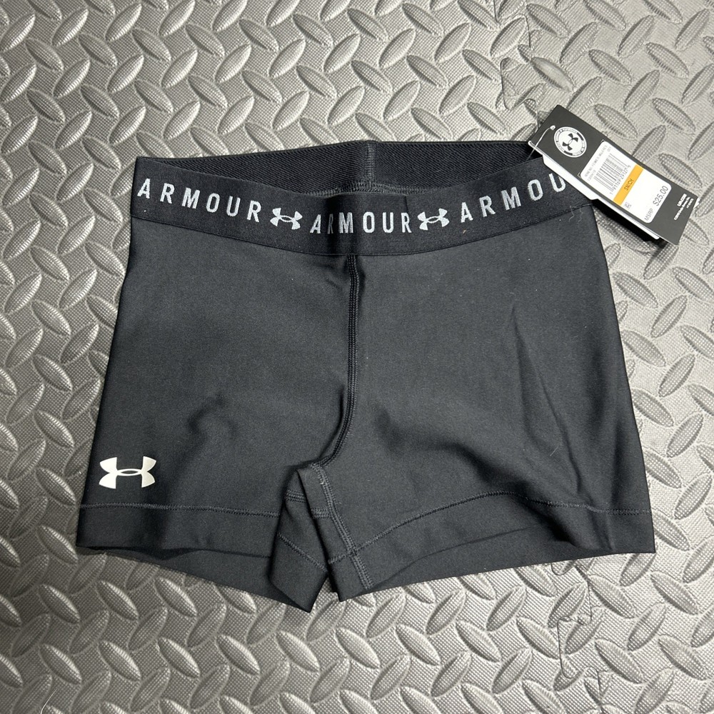 Under Armour Women's Size Small Heatgear Compression Shorts Black