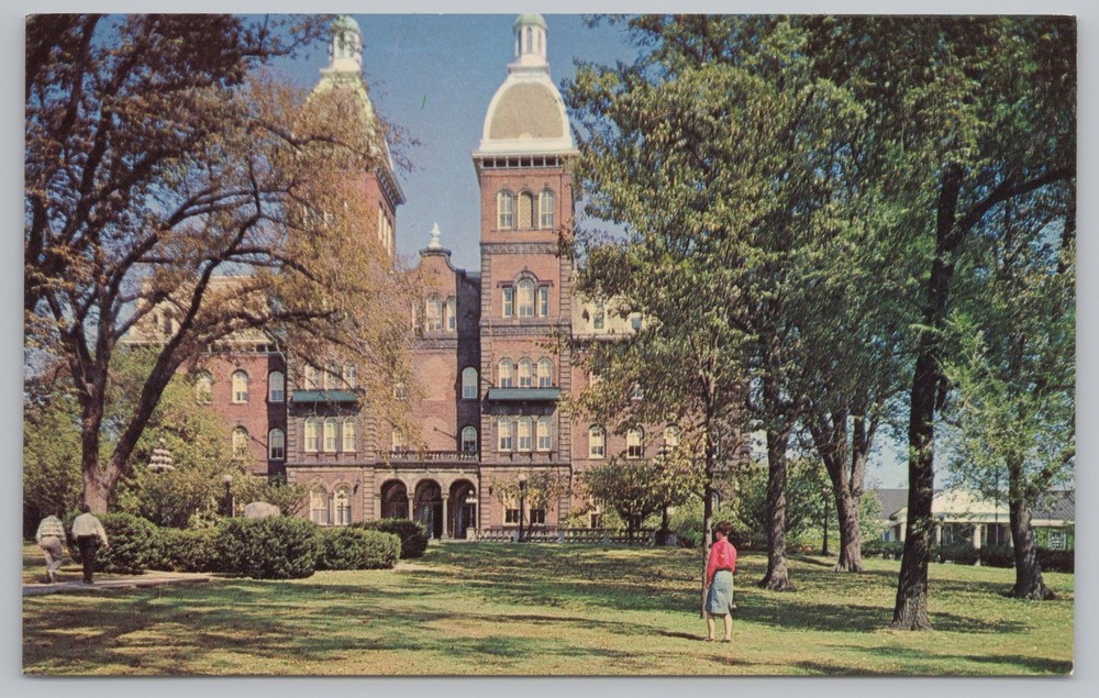 State View~Old Main Hall @ Washington-Jefferson College~Pennsylvania~Vintage PC