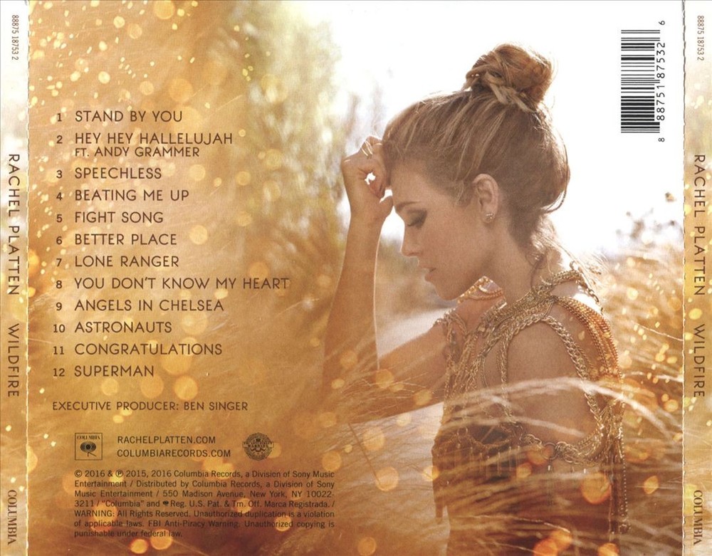 Rachel Platten Wildfire New Cd