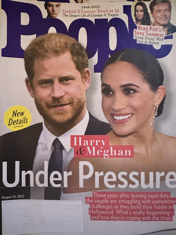 People Magazine  - August 14, 2023 - Jarry & Meghan - Under Pressure
