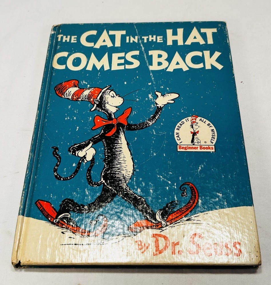 Vtg HC, The Cat in the Hat Comes Back by Dr. Seuss, 1958 First Printing READ