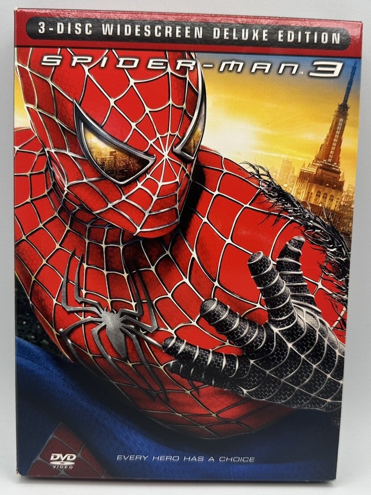 spider-man 3 Three-Disc Widescreen Deluxe Edition Free Shipping 2007