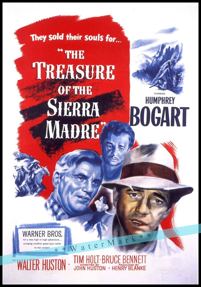 The Treasure Of The Sierra Madre 1948 Film Vintage Poster Print Retro Style Art