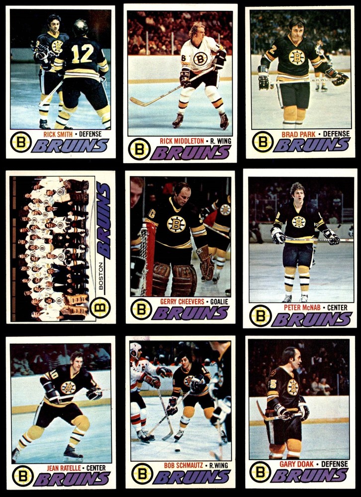 1977-78 Topps Boston Bruins Near Team Set 5.5 - EX+ 3892931 (12 / 18 cards)
