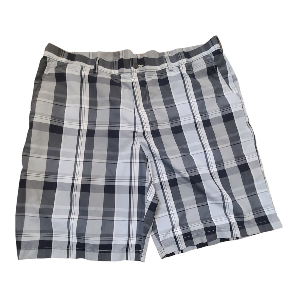 Ben Hogan Shorts Men's Size 40 Performance Golf Gray Plaid Lightweight