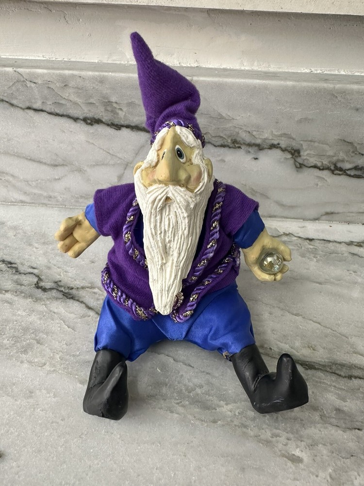 RUSS berrie Medieval Court Abracadabra wizard figurine with tag 2608 Rare-image