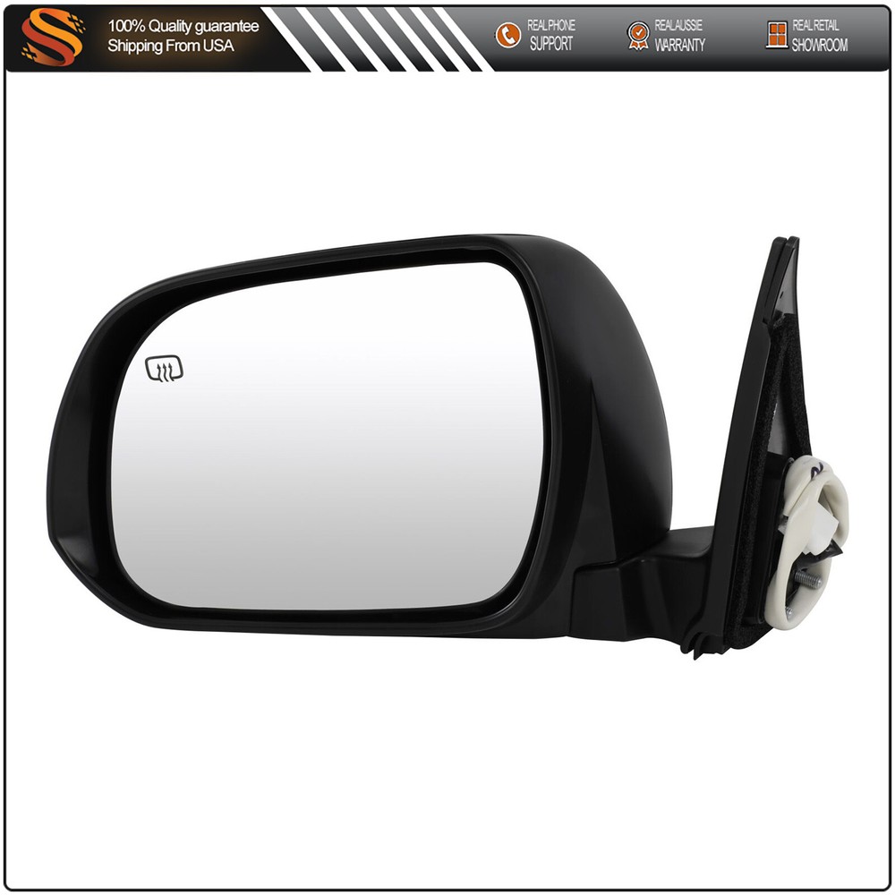 For 2008-13 Toyota HIGHLANDER Driver Side Mirror Puddle Lamp Painted Black