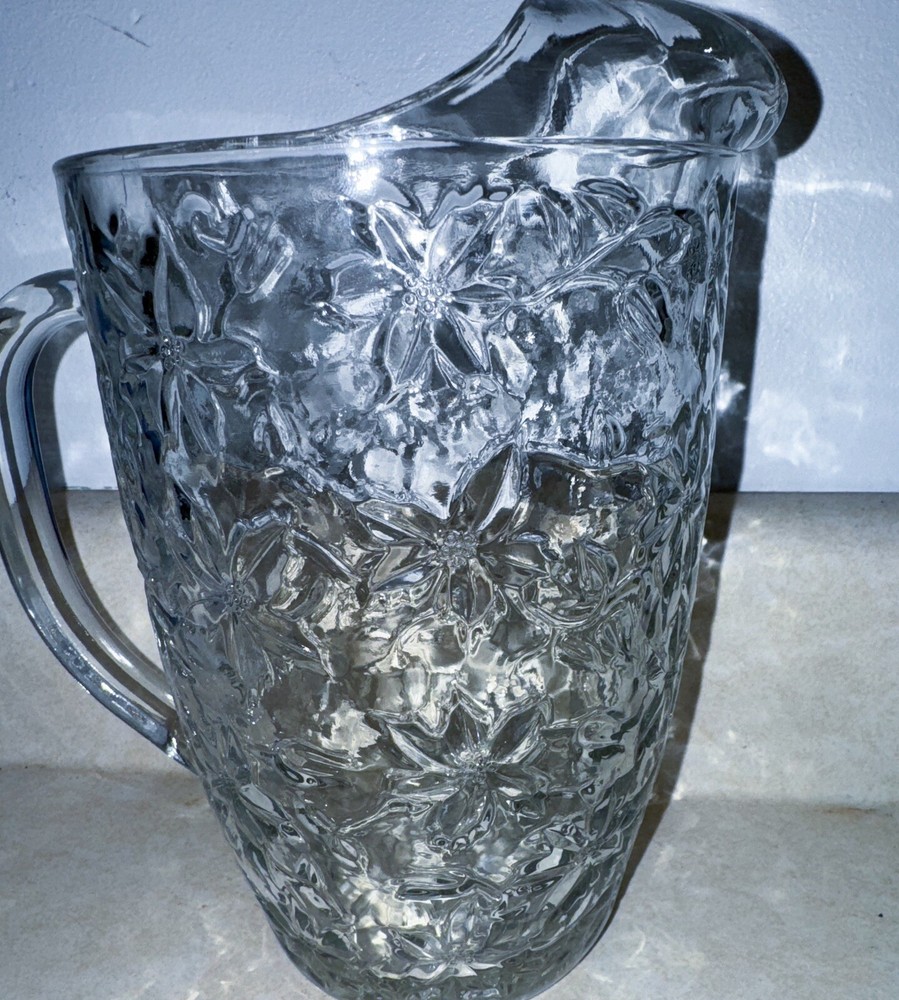 Vintage Pitcher-Princess House Fantasia Crystal Pitcher-free  Shipping