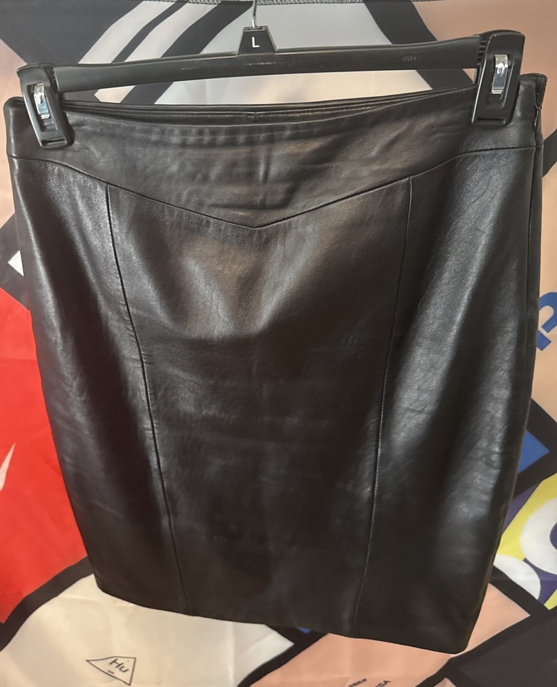 Women’s 100% Leather Shell Antonio Melani Skirt Size Small