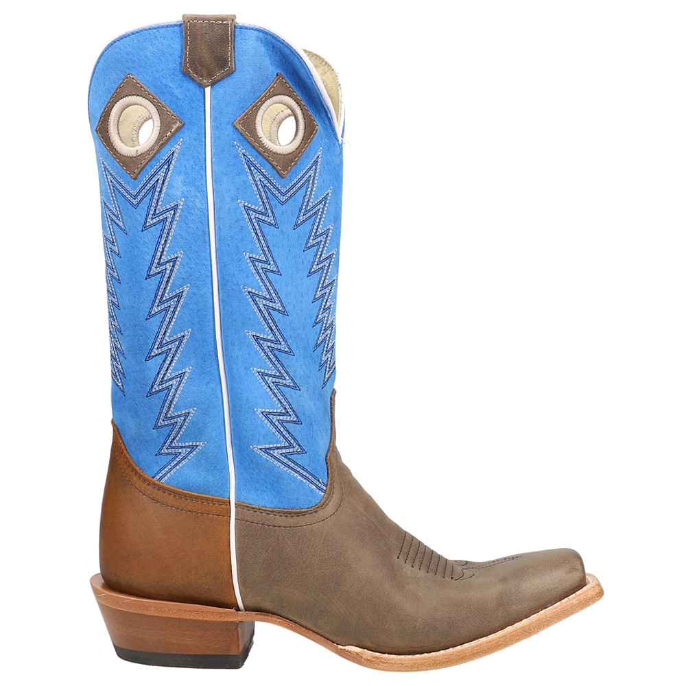 Justin Boots Ranker 13 Inch Square Toe Cowboy  Mens Blue, Brown Casual Boots JP2