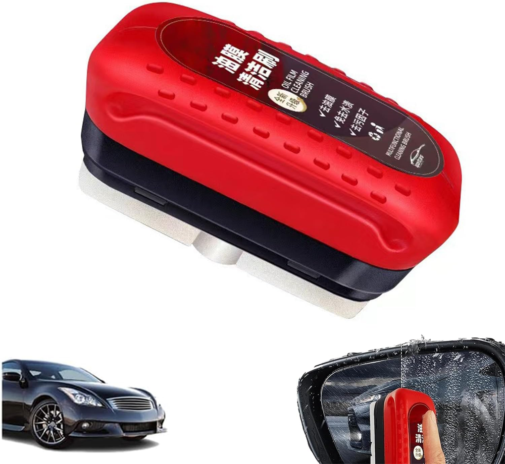 Car Oil Film Cleaning Brush，Glass Cleaning Brush, 2024 New Glass Cleaning Brush,