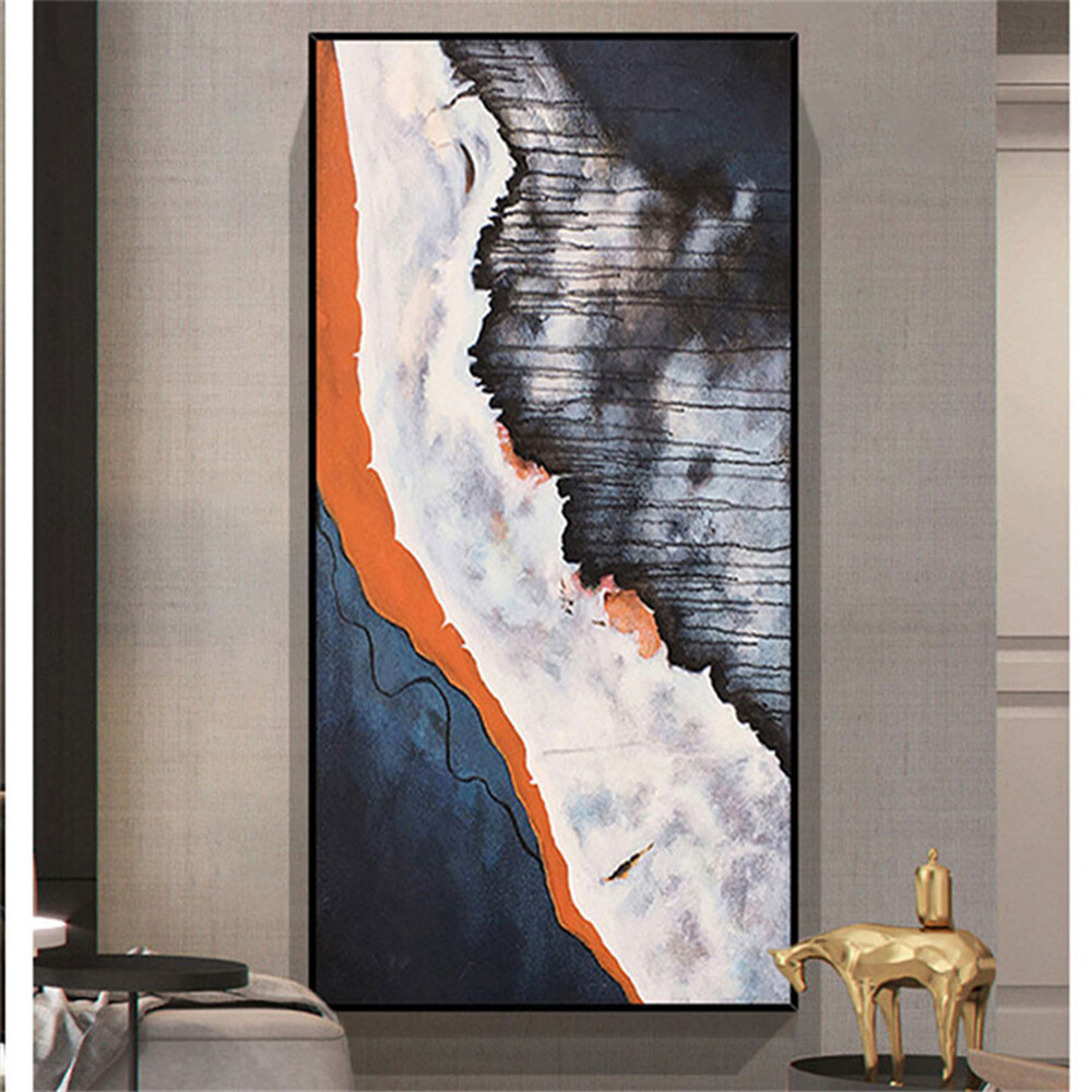 Abstract Art Painting On Canvas Handmade Artwork Landform Pictures For Large