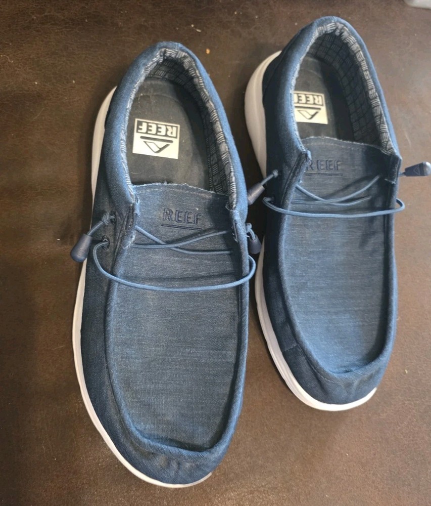 REEF Cushion Coast Textile Shoes Nave Blue Men's Size 11