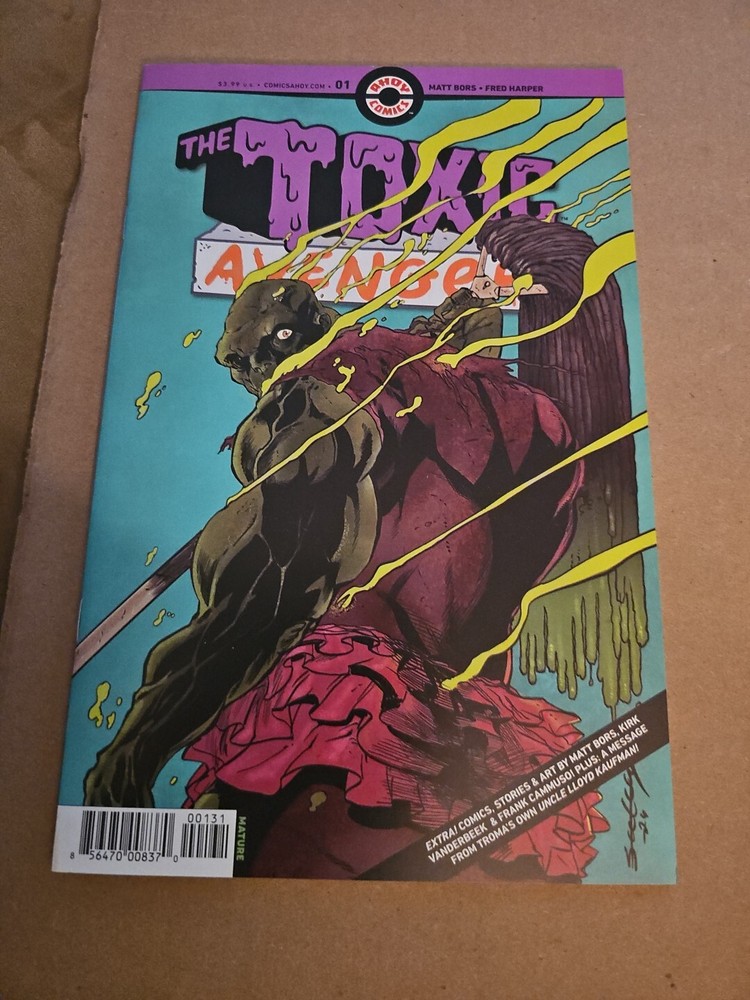 Toxic Avenger 1 Tim Seeley 1:5 Variant Matt Bors Fred Harper Troma Ahoy New NM