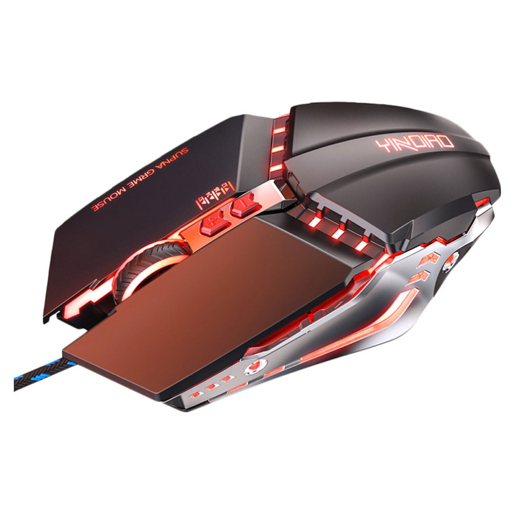 USB Wired Gaming Mouse with Breathing Light and Adjustable DPI for Laptop & PC