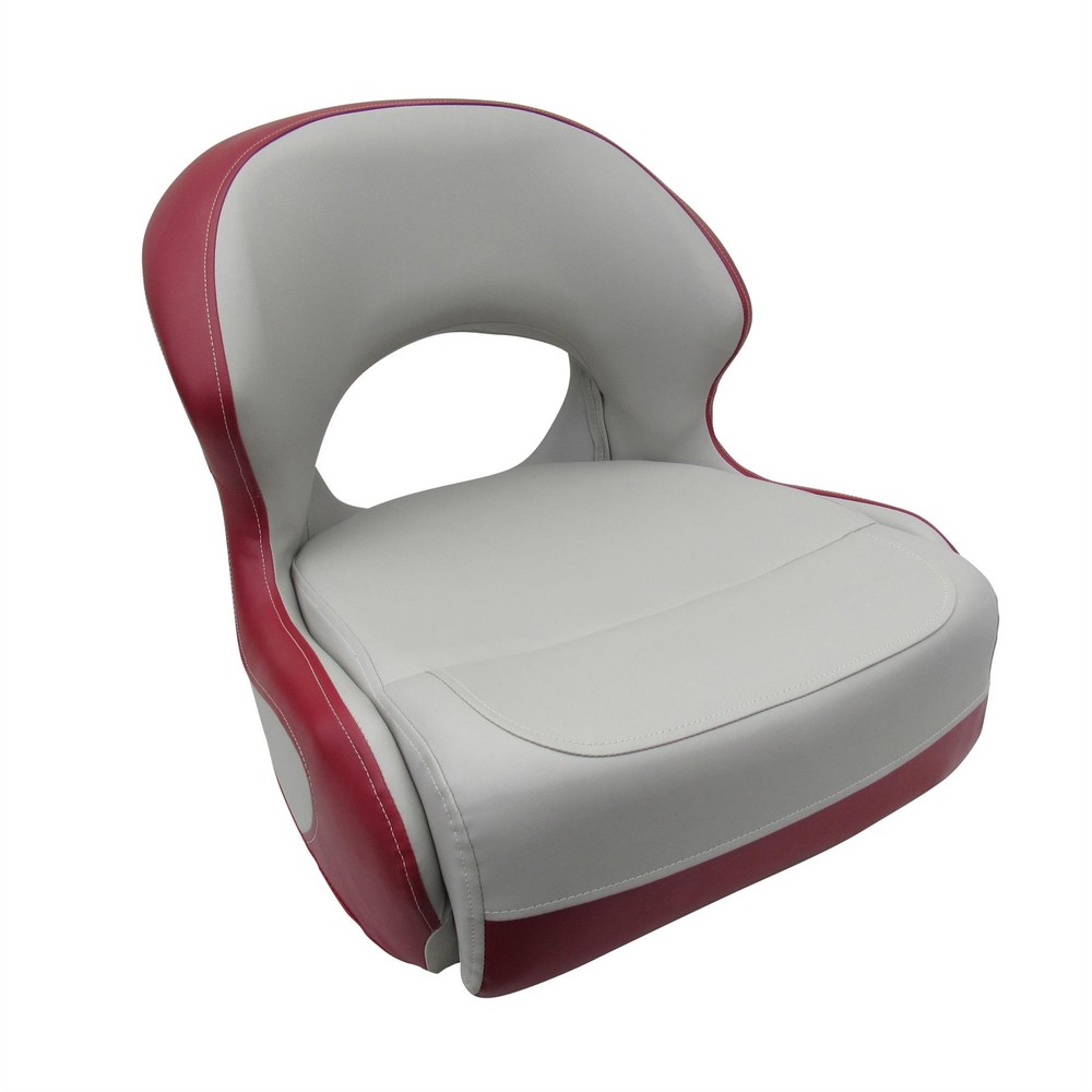 Premium Boat Bucket Seat Red (Helm Upholstery Pilot Marine Replacement Deluxe)