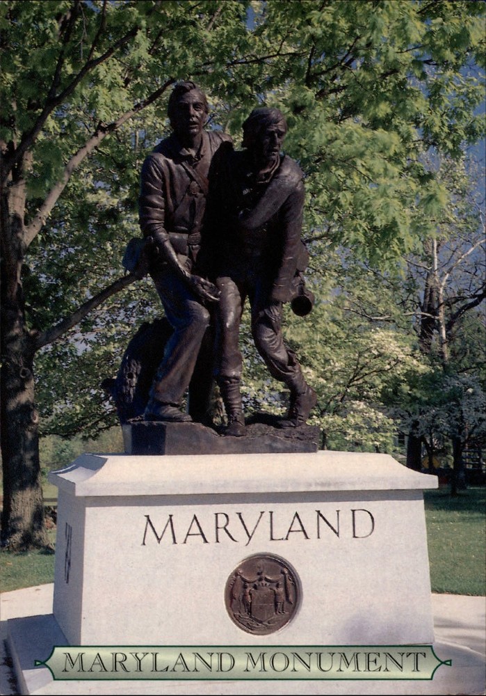 Pennsylvania Gettysburg Maryland Monument Civil War soldiers ~ postcard sku935