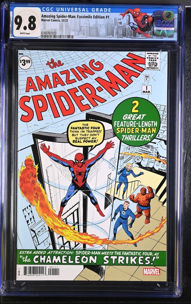 Amazing Spider-Man: Facsimile Edition 1 CGC 9.8  Reprints Amazing Spider-Man 1