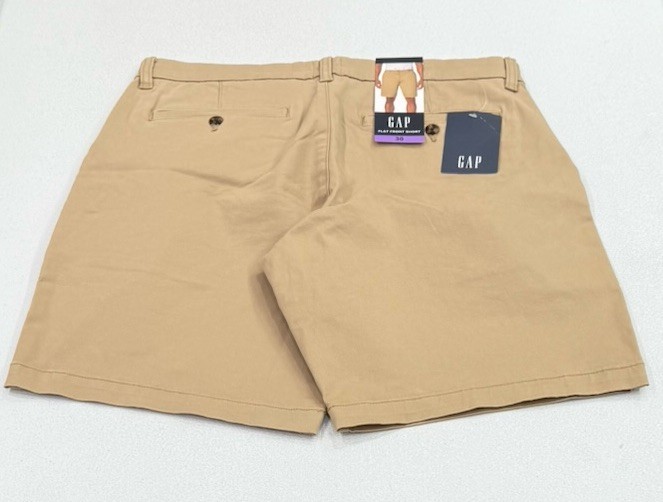 Gap Men's Flat Front Shorts, Tan, Size 30