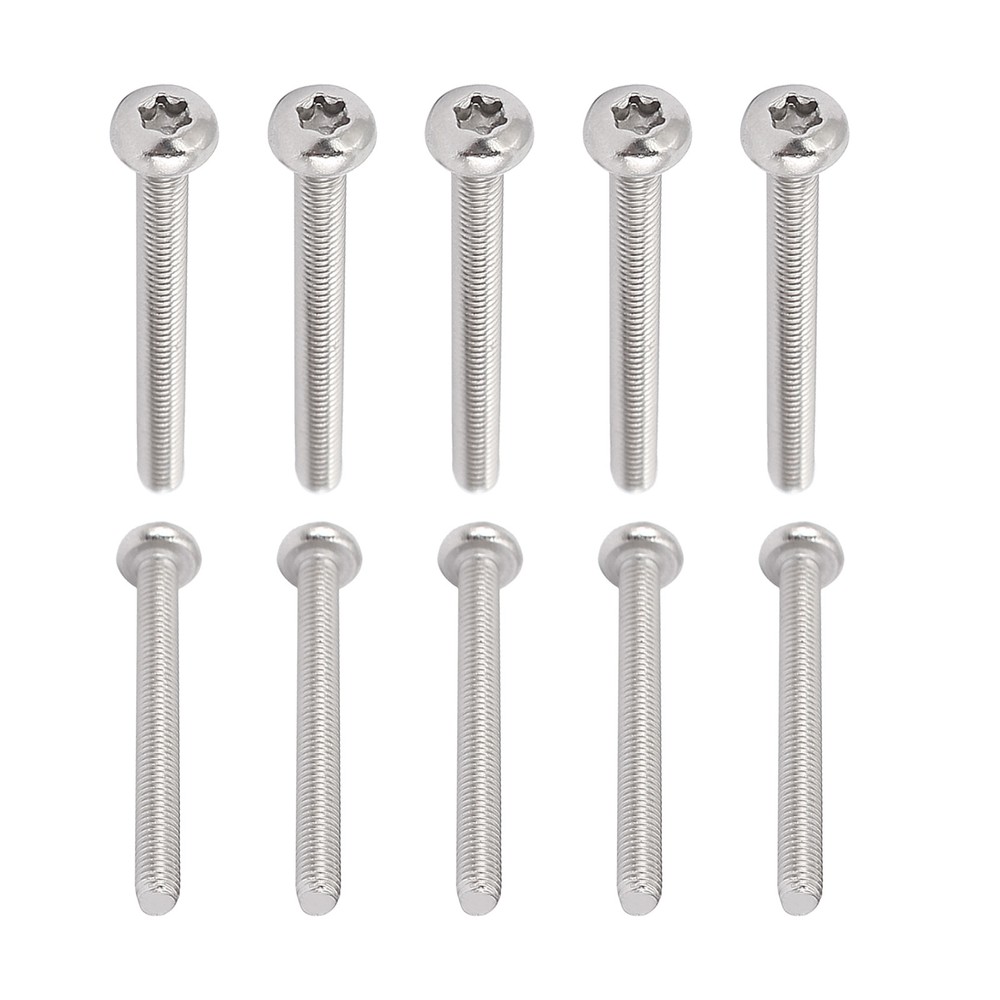 20 M3x30mm Pan Head Torx Screws 304 Stainless Steel Fasteners Silver