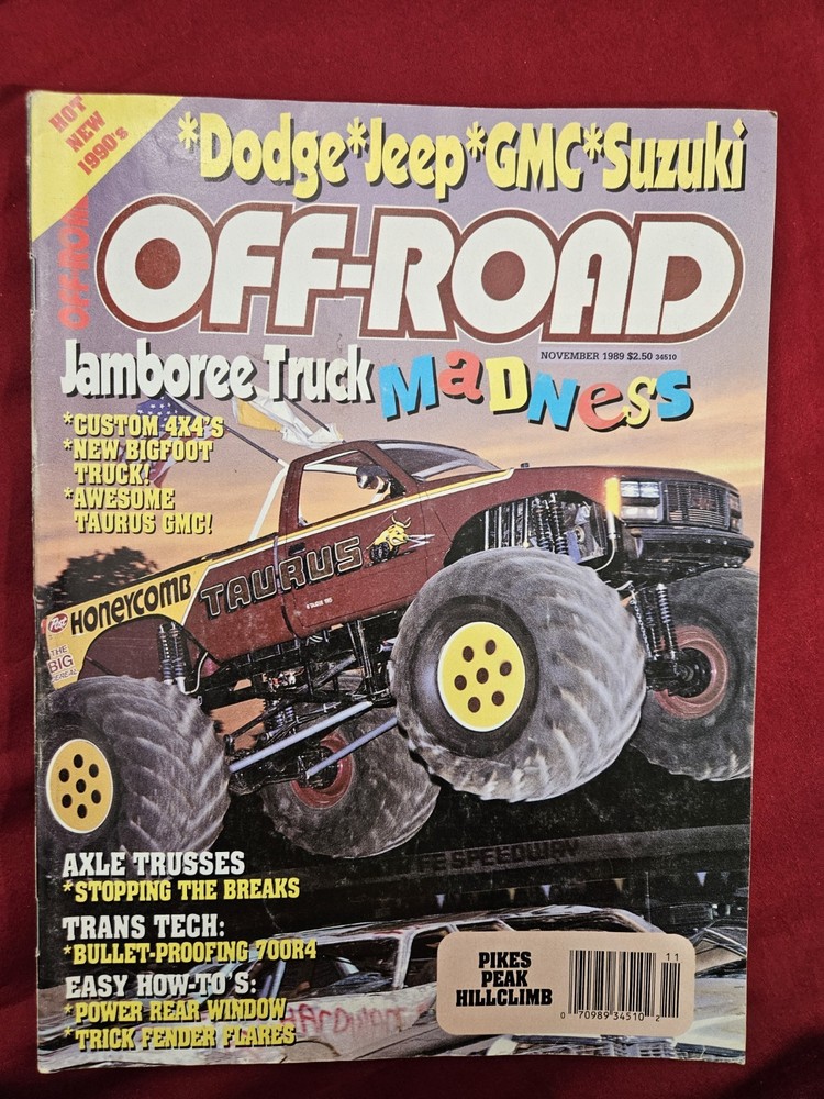 Vintage 1989 Off Road Magazine Dodge Jeep Gmc Suzuki