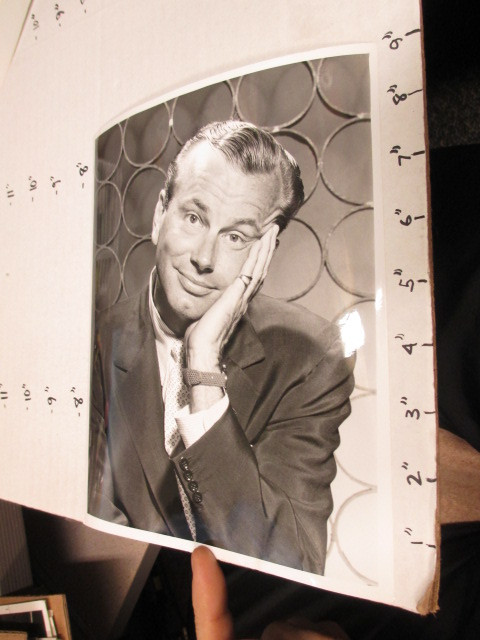 1960s NBC Tonight Show promo photo Jack Paar hand on face