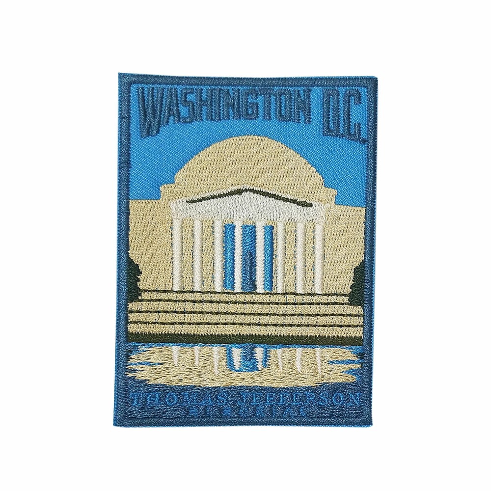 Washington D.C. Jefferson Patch Embroidered Iron-on Applique Travel Souvenir