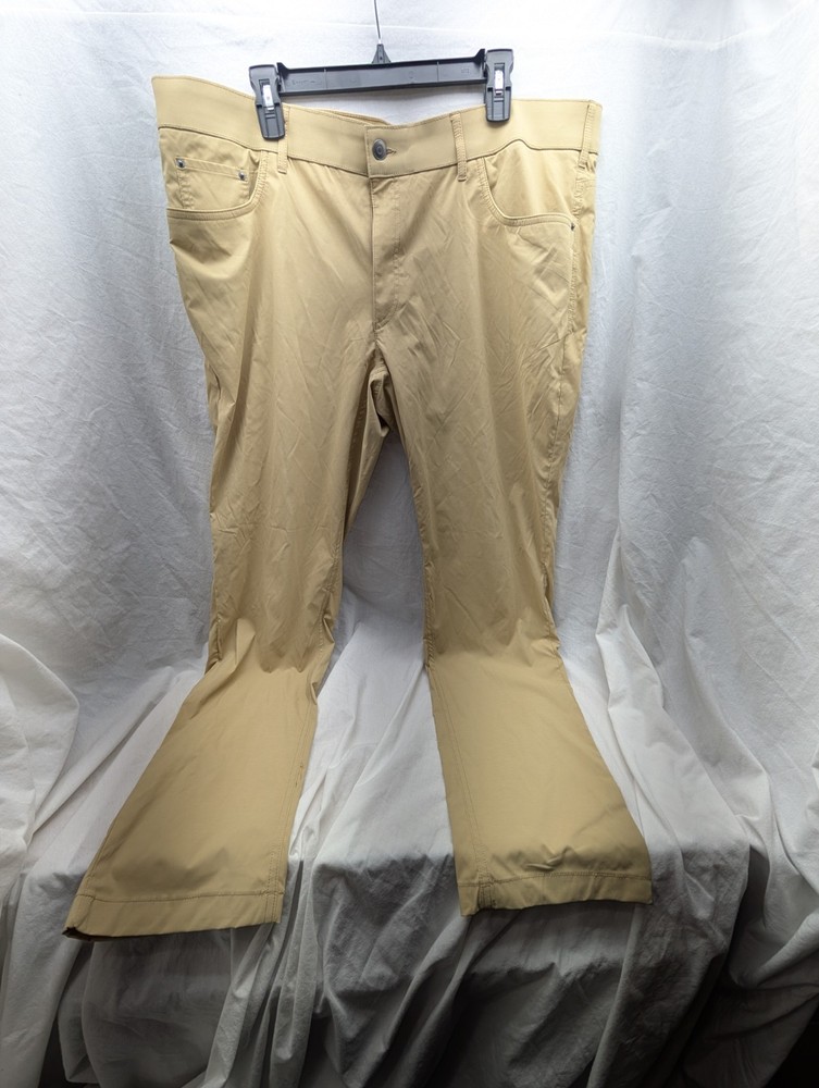 Michael Strahan Pants Mens 40x32 Tan 5 Pocket Chinos Stretch Performance