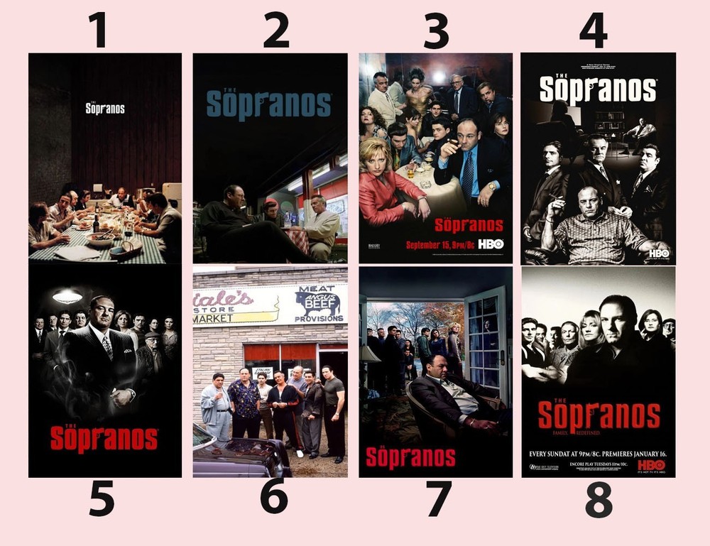 The Sopranos TV Series Poster Mafia Crime Drama Wall Art Print