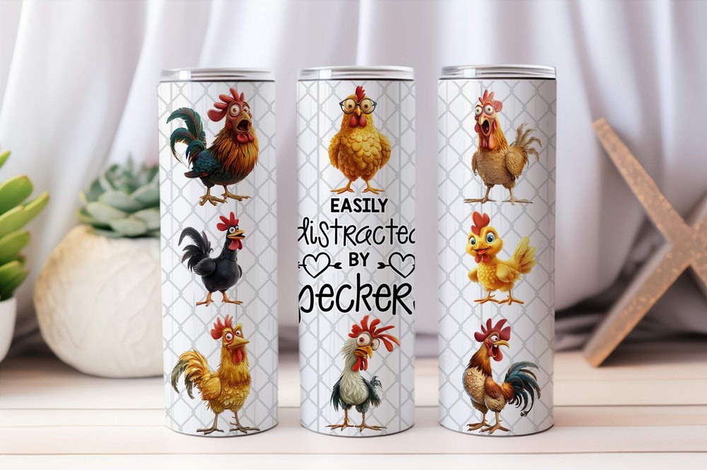 20 oz Graphic Tumbler- Sarcasm Funny rooster 38