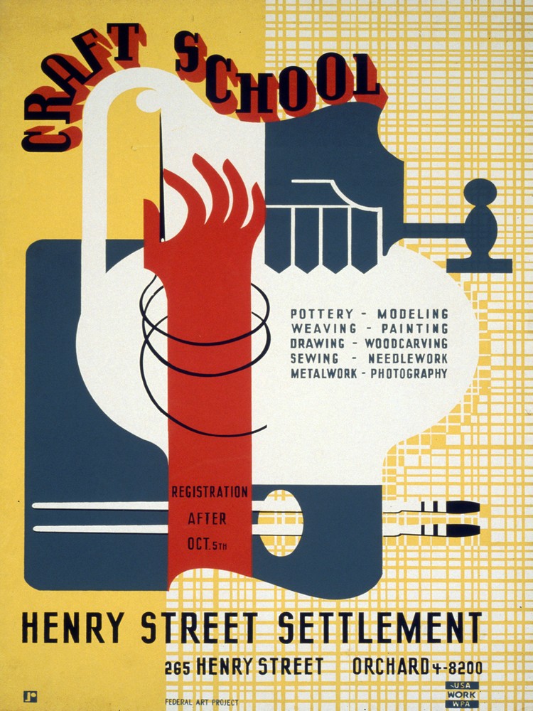 Craft School Decor Poster. Fine Graphic Art. Interior Design. 2132