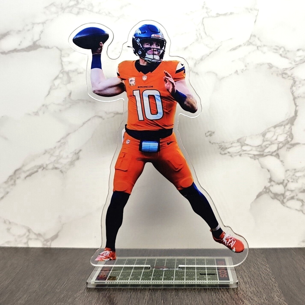 Bo Nix Standee - Broncos Man Cave Home Decor Fans Memorabilia & Collectible