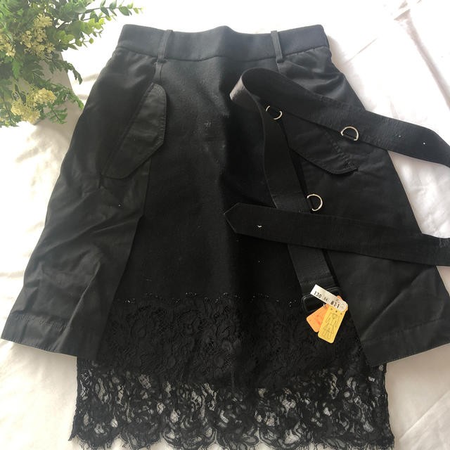 Sacai Skirt sacai Black Lace Layered Skirt 3