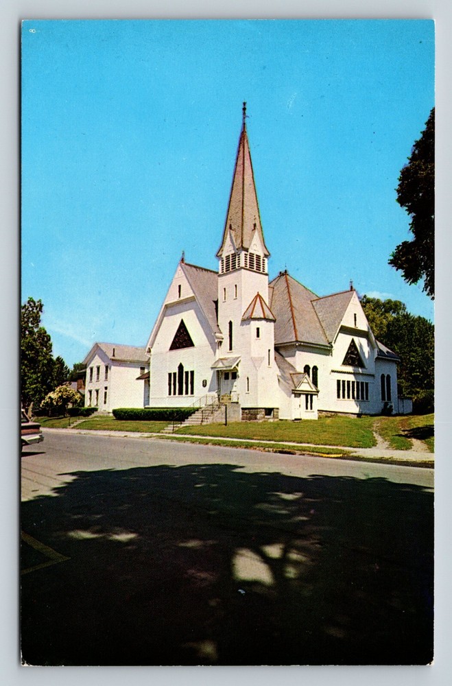 First Baptist Church Hoosick Falls NY VINTAGE Postcard