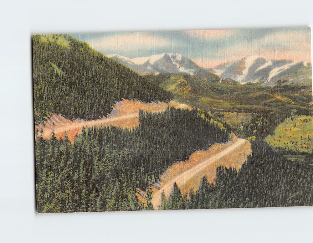 Postcard Mt. Ypsilon & Mummy Range from the Trail Ridge Road Estes Park Colorado