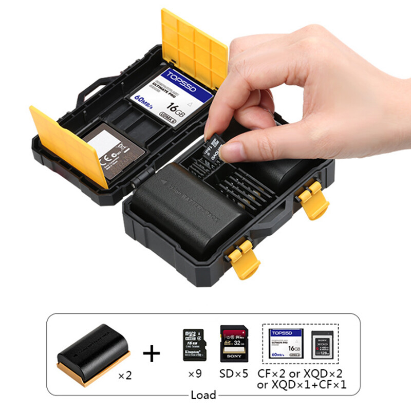 1 pc DSLR Camera Battery Protective Box  TF Memory Card Storage Case Hol*a5