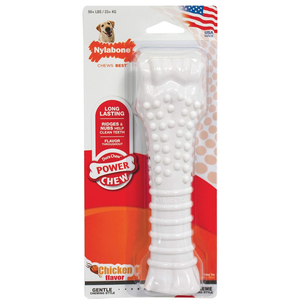 Power Chew Textured Souper Bone Chew Toy for Dogs Indestructible Dog Toys for...