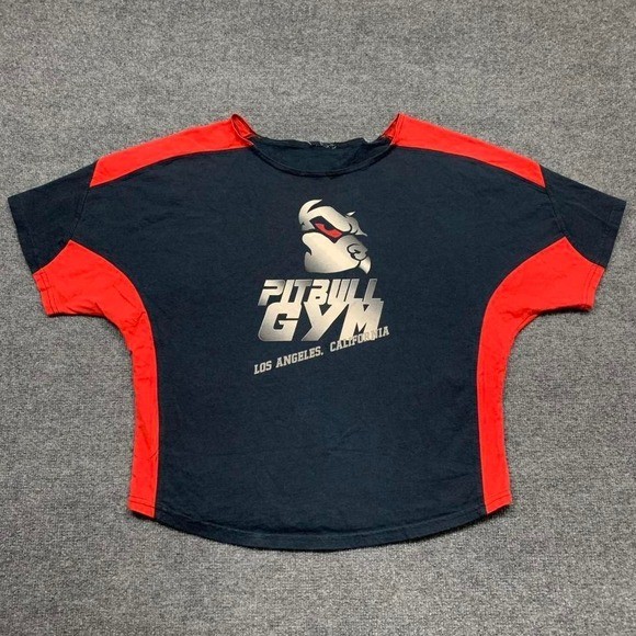 Pitbull Gym Los Angles California Gym T-shirt Size Large
