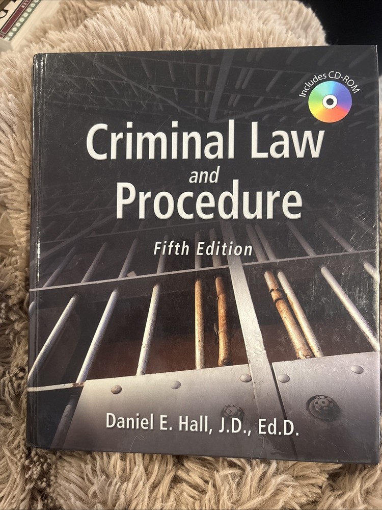 Delmar Cengage Learning Criminal Law And Procedure Book  Fifth Edition