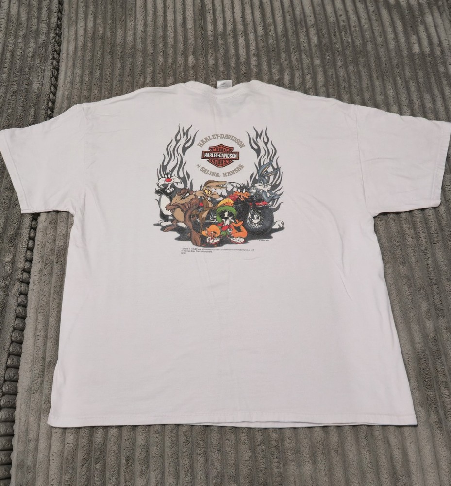 Harley Davidson Looney Tunes Graphic Tee for Men Size XXL