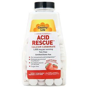 Country Life Acid Rescue Berry Supplement with 220 Tablets for Digestive Balance-image