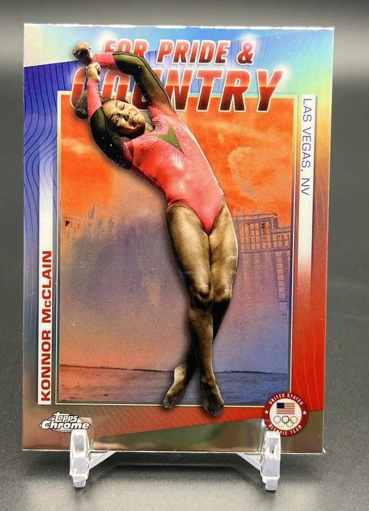 2024 Topps Chrome Olympics For Pride & Country #PC-12 Konnor McClain Gymnastics